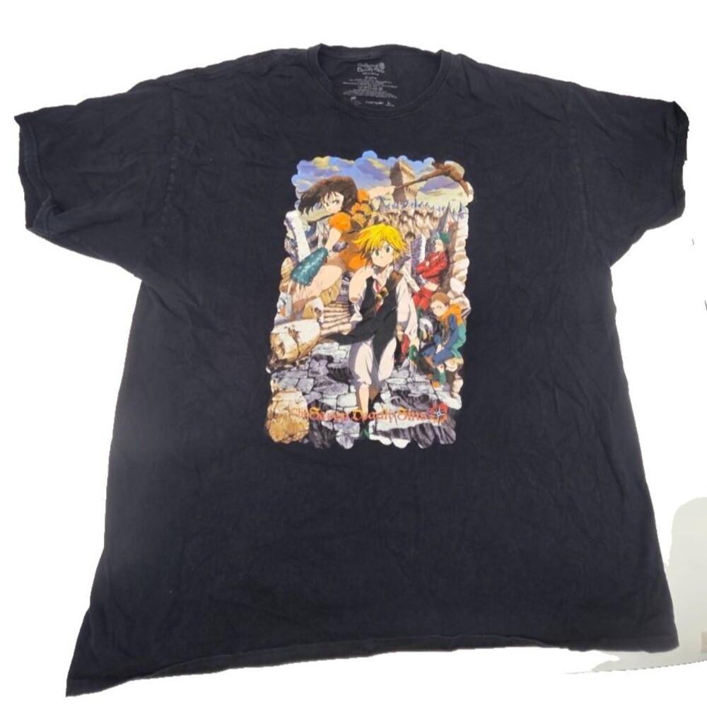 The Seven Deadly Sins Anime Shirt Size 2XL Black